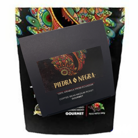 Piedra Negra High Altitude Coffee 12 oz Gourmet Medium Roasted  Organic - Loja Zaruma Ecuador