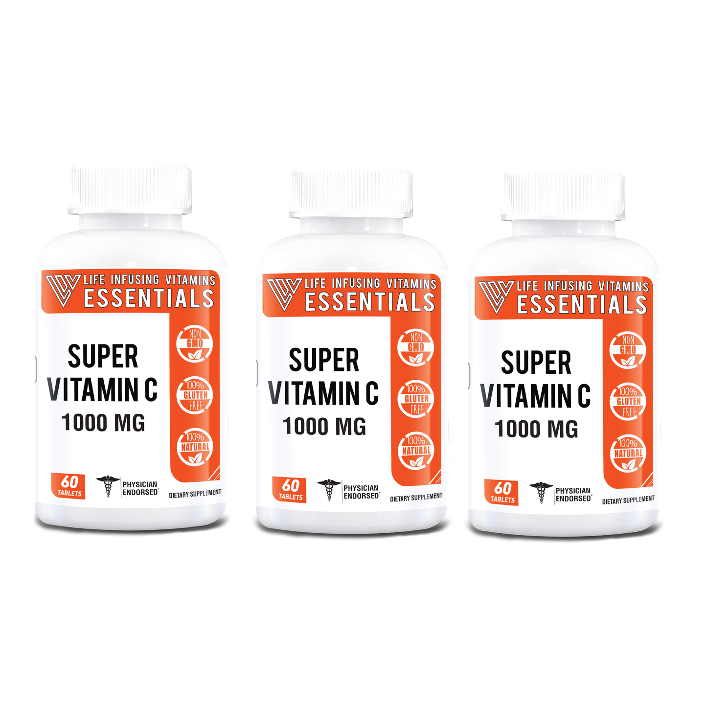 Super Vitamin C 1000 mg No Gluten No GMO Sodium Free - thehatdistrict