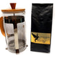 Special Combo Kantu Coffee High Altitude Medium Roasted Coffee Beans 9.1 oz  + French Press Maker Coffee