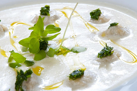 Shishbarak Soup with Kefir Milk (With Dumplings or Tortellini)