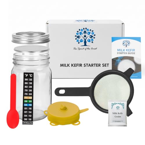 Lebanese Milk Kefir Starter Set with Live Grains — Non-GMO, Gluten-Free