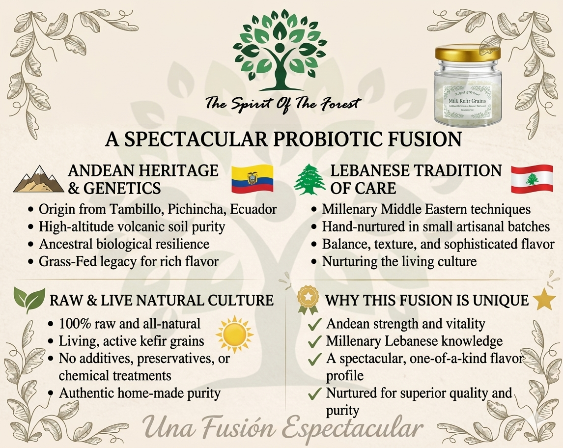 Live Milk Kefir Grains – Home-Cared, Non-Industrial Culture, Fresh & Active, Shipped Directly in Glass Jar + Complete Digital Recipe Book by Laila | The Spirit Of The Forest