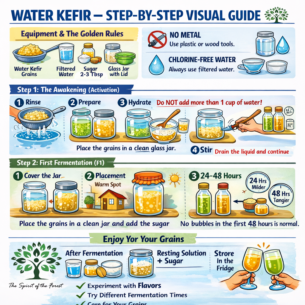 Water Kefir Cup Fresh Live