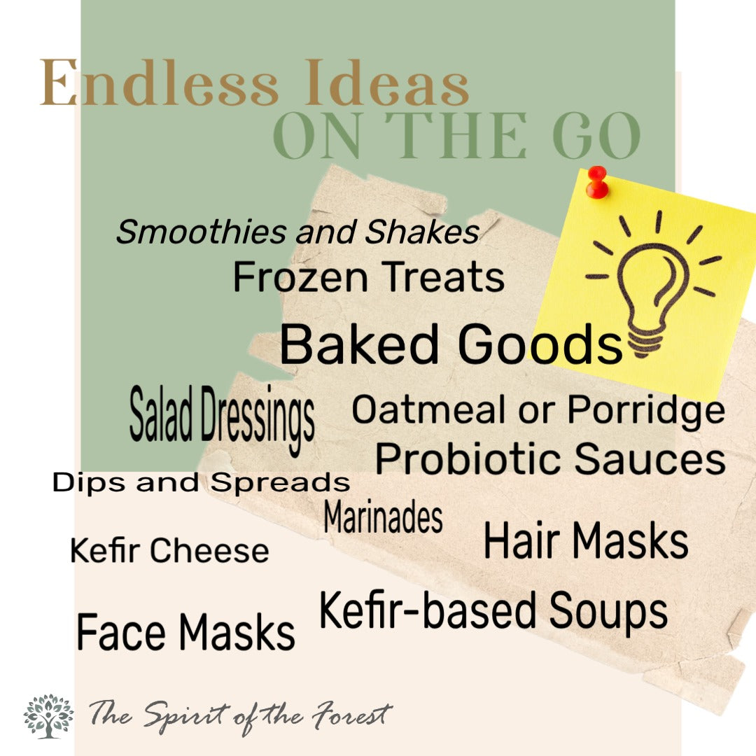 Milk Kefir Lebanese - Live Active Probiotic Cultures for Kefir Starter - No Maintenance - Powder - Bulgaros De Leche Vivos - Non GMO - Gluten Free - Started With A Dairy Or Water Base