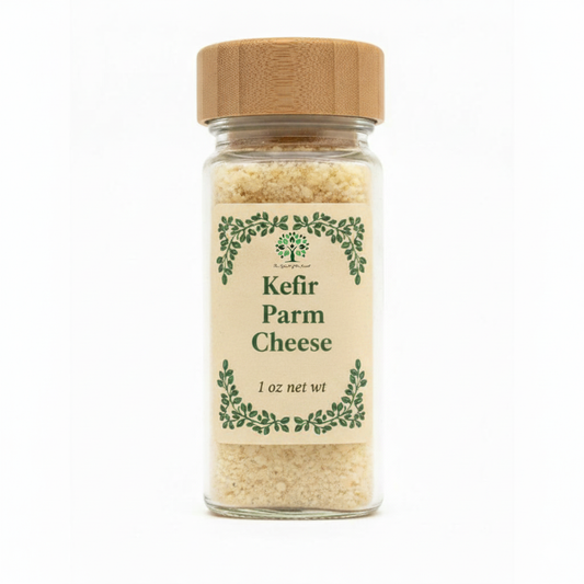 The Spirit of the Forest Kefir Parm Cheese - Lactose Free Parmesan Substitute - 1oz Shaker