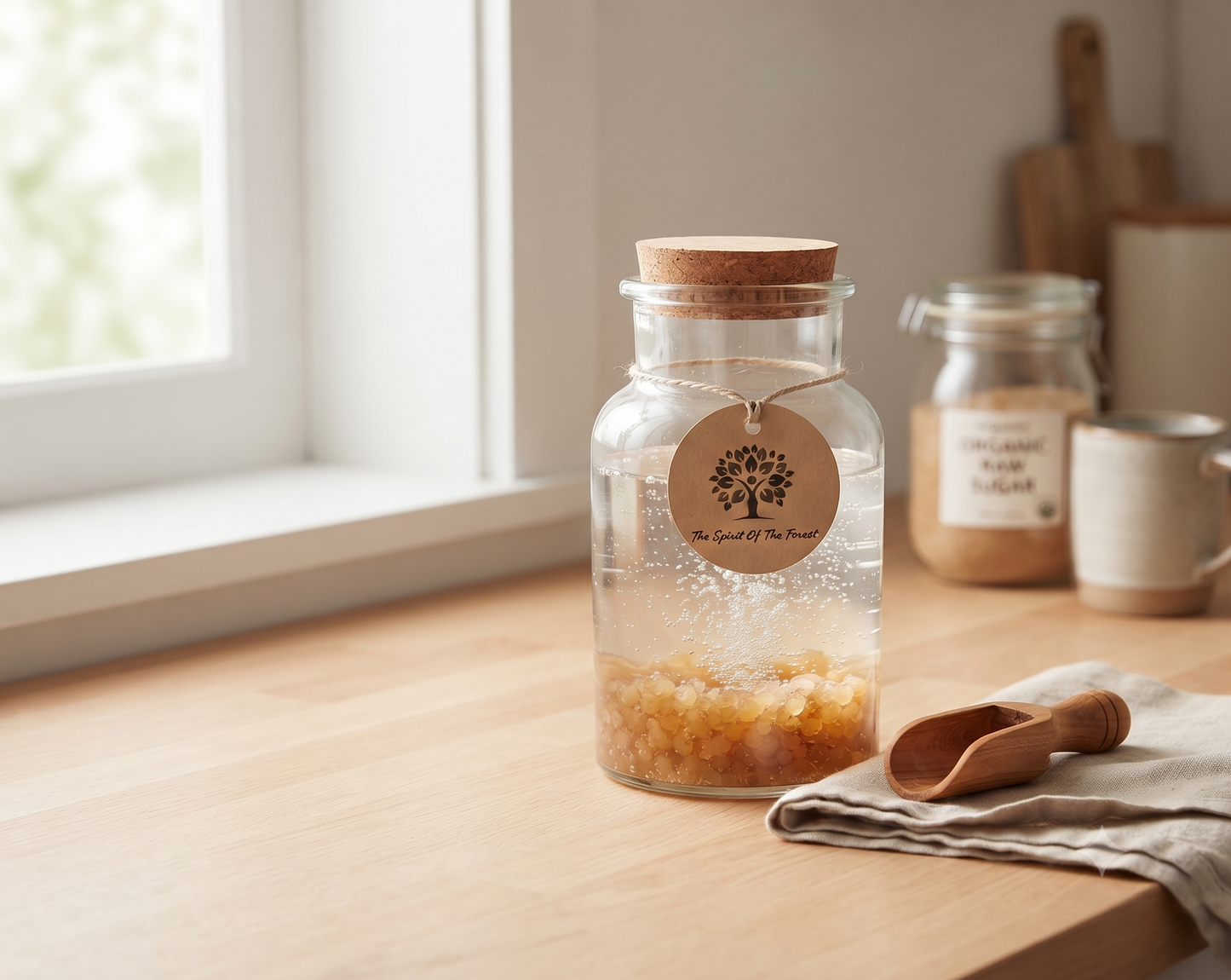 Water Kefir Cup Fresh Live