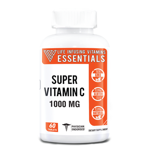 Super Vitamin C 1000 mg No Gluten No GMO Sodium Free - thehatdistrict